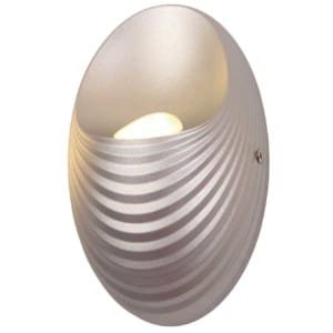 Απλίκα LED 5W Shell Πλαστική Ασημί Χρώμα 955SHELL1W/SL