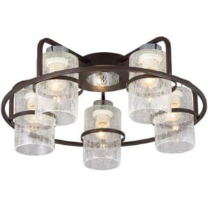 Φωτιστικό Ciara 5Φ Μεταλλικό με Γυαλί 955CIARA5