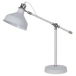 Φωτιστικό Γραφείου John Λευκό-Χρώμιο Μεταλλικό 955John1T/WH