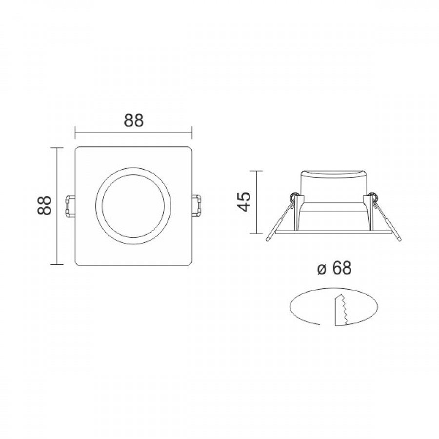 Spotlight 6366 Σποτ Οροφής Εξωτερικού Χώρου με Ενσωματωμένο LED 5W 4000K σε Λευκό Χρώμα - Image 2