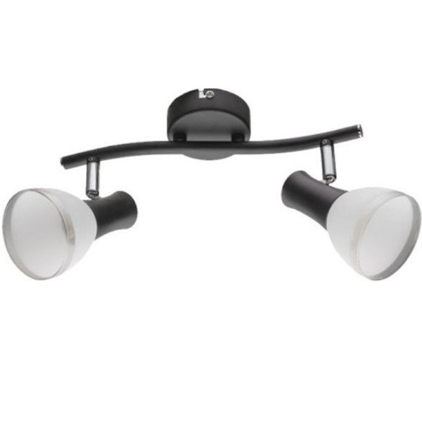 Απλίκα/Spot EDDY Μεταλλική Μαύρη 2XE14 955EDDY2/BL ELMARK
