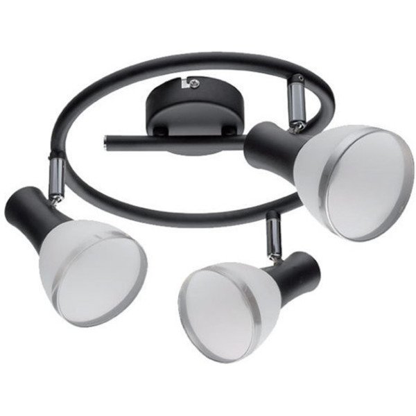 Απλίκα/Spot EDDY Μεταλλική Μαύρη 3XE14 955EDDY3/BL ELMARK