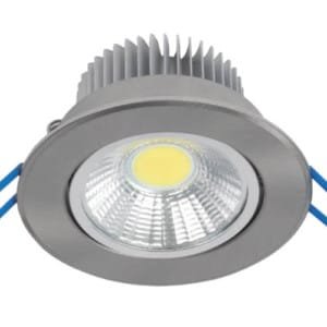 LSLCOB Downlight 5W 2700-3000K Ασημί 230W 92LSLC527/SN