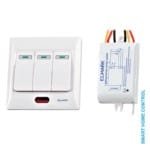 Ασύρματος Διακόπτης Λευκός Τριπλός Elmark 99103