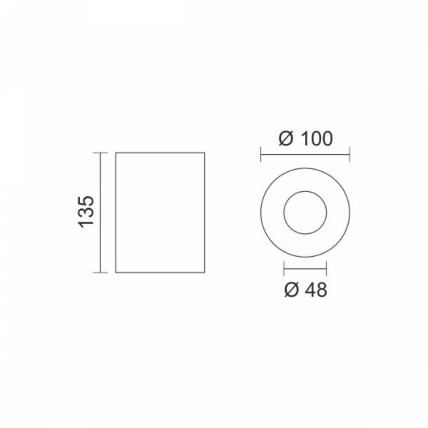 Spotlight 6504 Μονό Σποτ με Ντουί GU10 σε Λευκό Χρώμα - Image 2