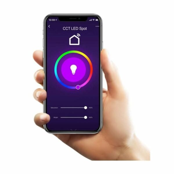 Smart WiFi Panel/Spot Χωνευτό Φωτιστικό Οροφής 7W 630lms RGB 3000K-6000K CCT IP44 Λευκό 6510 Spotlight - Image 2