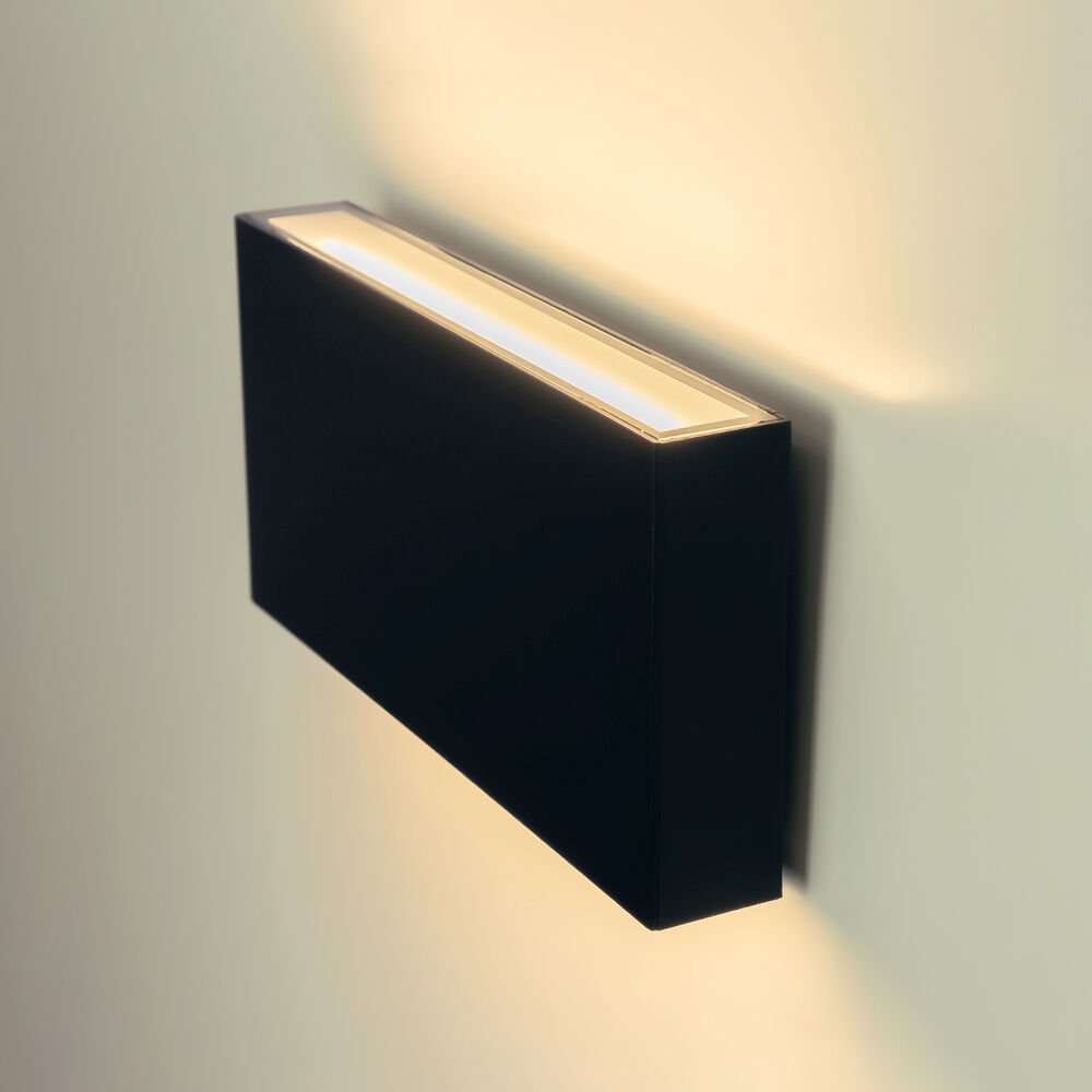 Modee LED Απλίκα (LWL0004) 8W IP65 200x100x31mm Μαύρη (710 lumen) Up-Down - Image 5