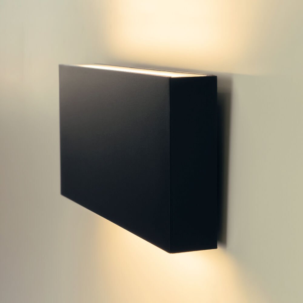 Modee LED Απλίκα (LWL0004) 8W IP65 200x100x31mm Μαύρη (710 lumen) Up-Down - Image 4