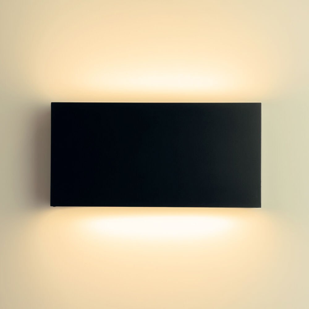 Modee LED Απλίκα (LWL0004) 8W IP65 200x100x31mm Μαύρη (710 lumen) Up-Down - Image 2