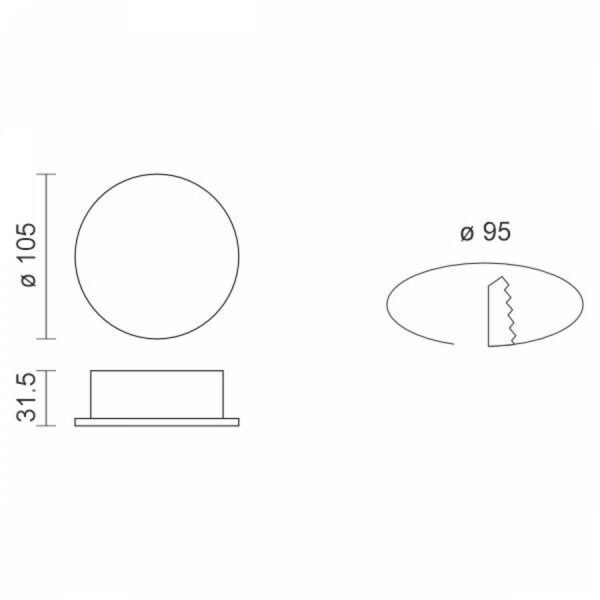 Spotlight 6767 Χωνευτό Σποτ LED SMD 12W 4000K Φυσικό Λευκό Φως - Image 2