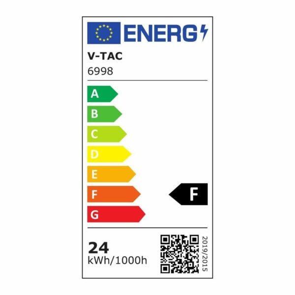 V-TAC 6998 LED φωτιστικό οροφής Designer 24W 4000Κ φυσικό λευκό με λευκό σώμα - Image 6