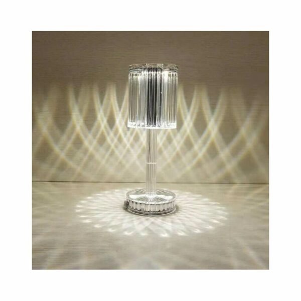 Πορτατίφ/Φωτιστικό Επαναφορτιζόμενο LED 2W 200lm Διάφανο Plexiglass Κυλινδρικό Καπέλο Dimmable Touch CCT 3000K/4000K/6000K 7098 Spotlight - Image 5
