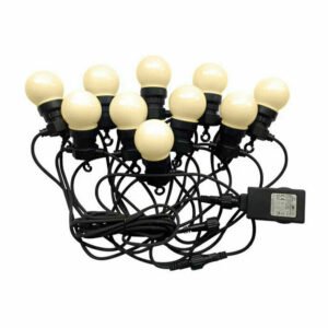 LED Αδιάβροχο φωτιστικό γιρλάντα 5m με 10 λάμπες Θερμό Λευκό 3000K IP44 217436 V-TAC