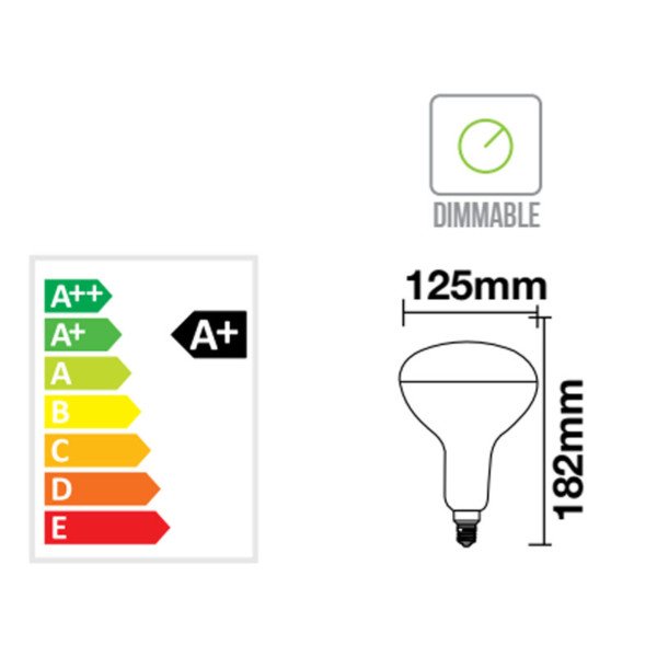 Special Filament Lamp Dimmable R125-E27 8W 7466 V-Tac Θερμό Λευκό 2700Κ - Image 2