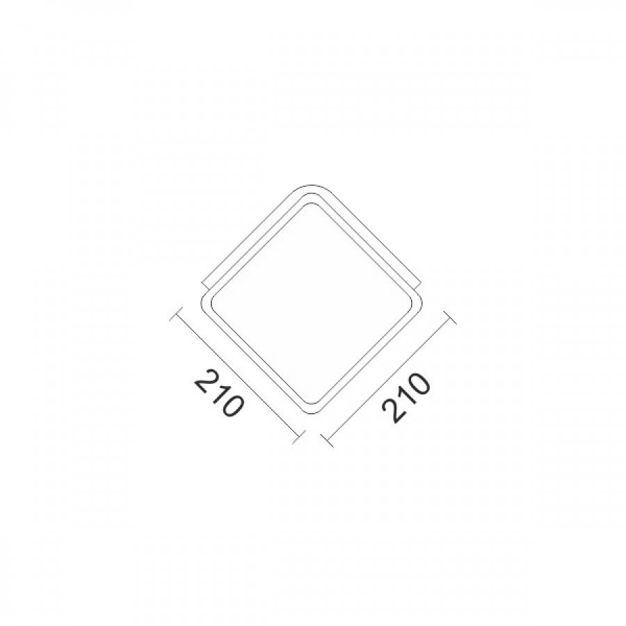 Spotlight 7761 Στεγανή Επιτοίχια Απλίκα Εξωτερικού Χώρου με Ενσωματωμένο LED 18W 4000K σε Μαύρο Χρώμα - Image 2