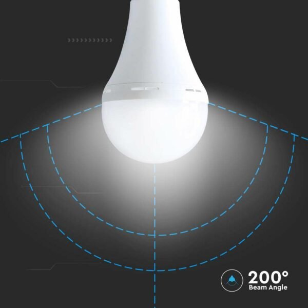 V-TAC 7795 Λάμπα LED ασφαλείας E27 A60 SMD 15W φυσικό λευκό 4000K - Image 7