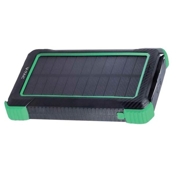 Universal Ηλιακό Power Bank 5W 10000mAh και 2 Θύρες Type-C/Micro USB Μαύρο V-TAC 7835