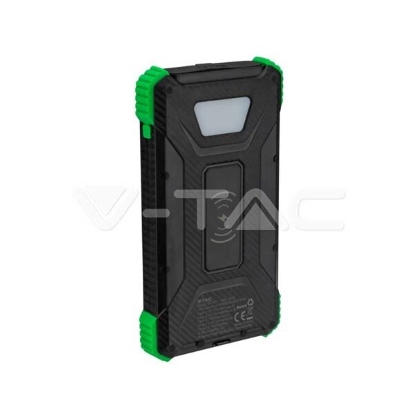 Universal Ηλιακό Power Bank 5W 10000mAh και 2 Θύρες Type-C/Micro USB Μαύρο V-TAC 7835 - Image 10