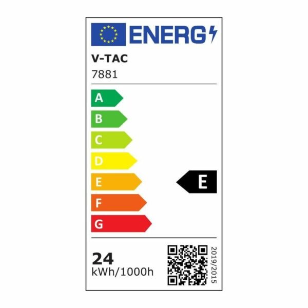 V-TAC 7881 LED mini panel επιφανειακό backlit 24W 6500K ψυχρό λευκό στρογγυλό - Image 8