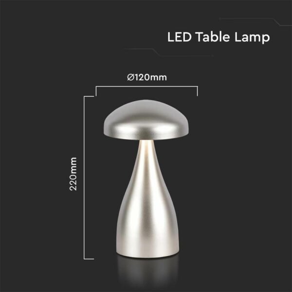 V-TAC 7897 Φωτιστικό Γραφείου LED 1W Επαναφορτιζόμενο 3 σε 1 CCT με Champagne Gold Σώμα Dimmable - Image 6