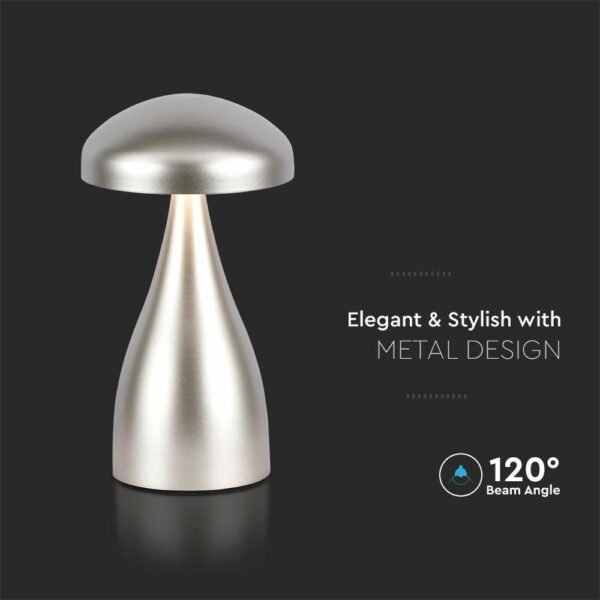 V-TAC 7897 Φωτιστικό Γραφείου LED 1W Επαναφορτιζόμενο 3 σε 1 CCT με Champagne Gold Σώμα Dimmable - Image 7