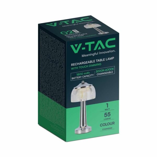 V-TAC 7938 Φωτιστικό Γραφείου LED 1W Επαναφορτιζόμενο 3 σε 1 CCT με French Gold Σώμα Dimmable - Image 4