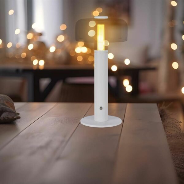 V-TAC 7941 LED φωτιστικό γραφείου 1W επαναφορτιζόμενο 3000Κ θερμό λευκό με λευκό σώμα dimmable - Image 3