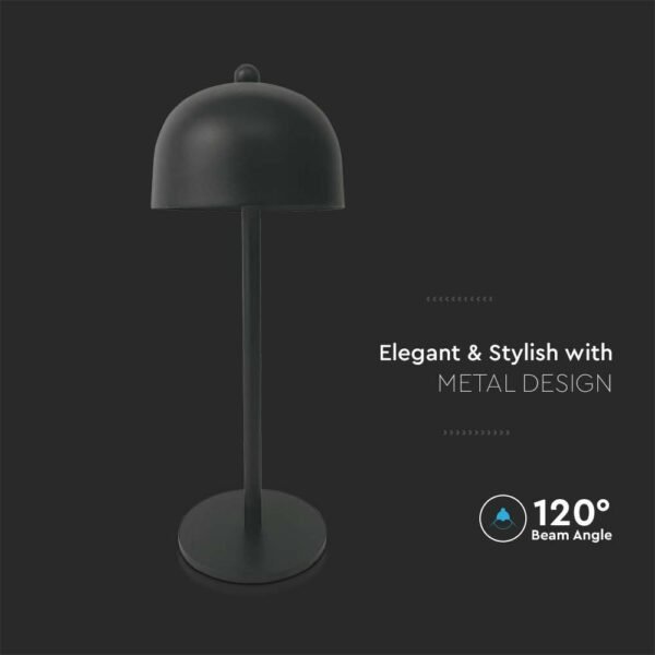 V-TAC 7985 Φωτιστικό Γραφείου LED 3W Επαναφορτιζόμενο 3 σε 1 CCT με Μαύρο Σώμα Dimmable - Image 6
