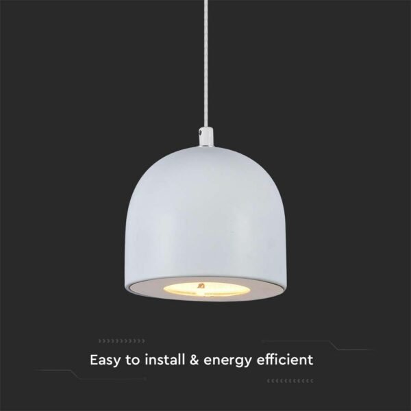 V-TAC 7993 LED κρεμαστό φωτιστικό οροφής 8.5W 3000K θερμό λευκό με λευκό σώμα - Image 5