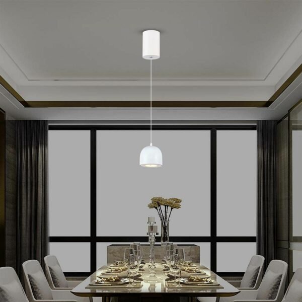 V-TAC 7996 Κρεμαστό Φωτιστικό Οροφής LED 8.5W 3000K με Λευκό Σώμα και On/Off Αφής - Image 2