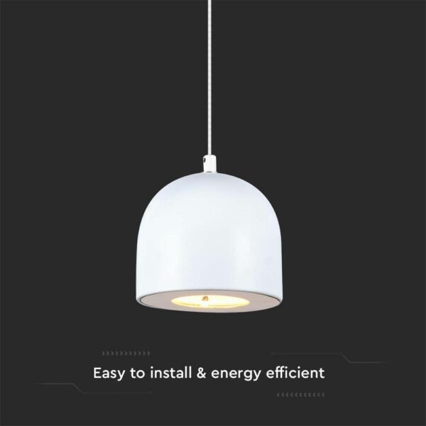 V-TAC 7996 Κρεμαστό Φωτιστικό Οροφής LED 8.5W 3000K με Λευκό Σώμα και On/Off Αφής - Image 5