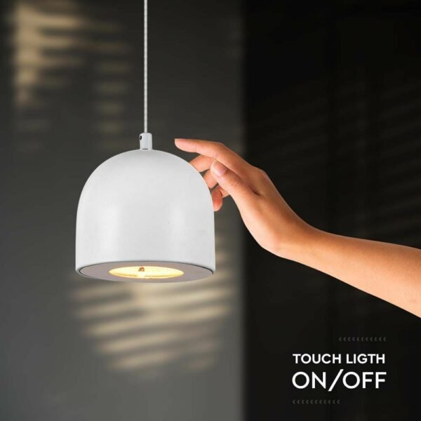 V-TAC 7996 Κρεμαστό Φωτιστικό Οροφής LED 8.5W 3000K με Λευκό Σώμα και On/Off Αφής - Image 8
