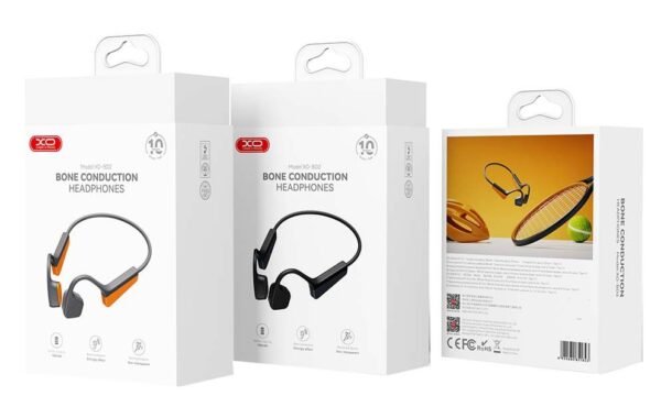 XO BD2 Ακουστικά Bluetooth Light Bone Conduction Πορτοκαλί+Γκρί - Image 5