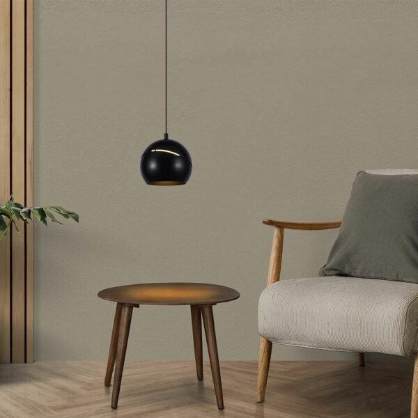 V-TAC 8001 Κρεμαστό Φωτιστικό Οροφής Σφαίρα LED 8.5W 3000K με Μαύρο Σώμα και On/Off Αφής - Image 3