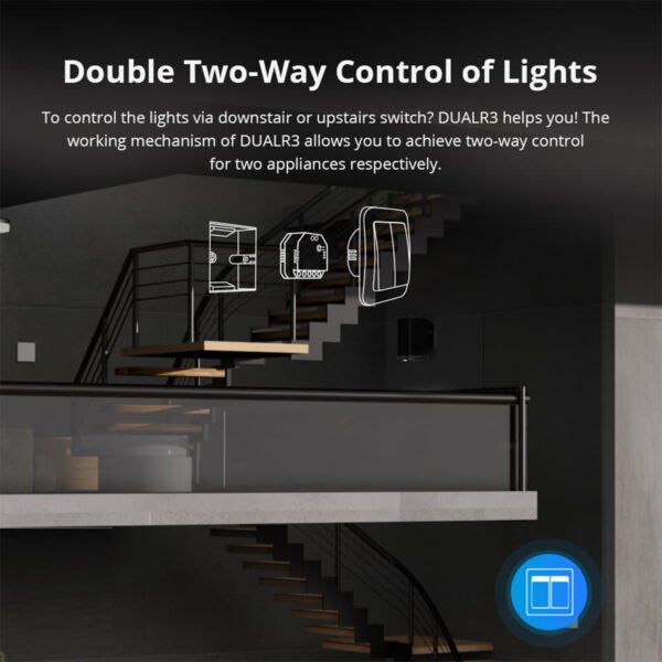 GloboStar® 80062 SONOFF DUALR3 Lite - Wi-Fi Smart Dual Relay Two Way Power Metering - Smart Switch - Image 7