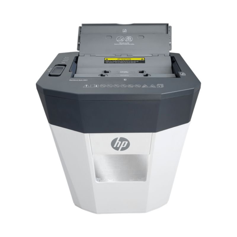 HP OneShred Auto 80CC – 2817 Λευκός/Γκρι καταστροφέας εγγράφων και καρτών Cross Cut P4 – 8 Manual/80 Auto x A4 – 15L - Image 5
