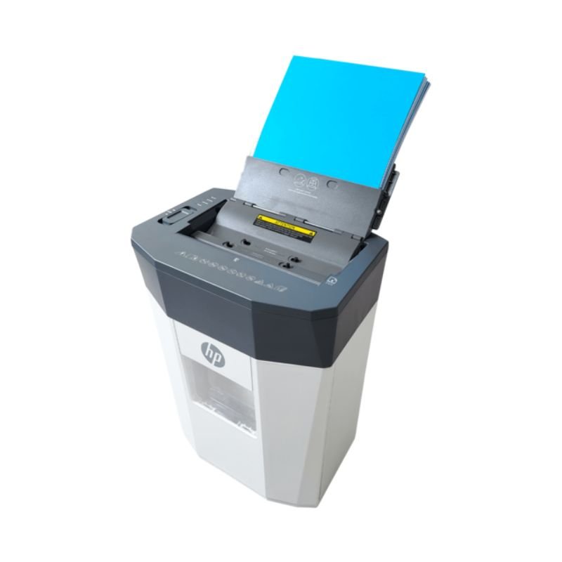HP OneShred Auto 80CC – 2817 Λευκός/Γκρι καταστροφέας εγγράφων και καρτών Cross Cut P4 – 8 Manual/80 Auto x A4 – 15L - Image 7