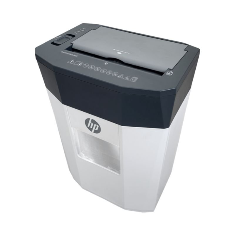 HP OneShred Auto 80CC – 2817 Λευκός/Γκρι καταστροφέας εγγράφων και καρτών Cross Cut P4 – 8 Manual/80 Auto x A4 – 15L - Image 8