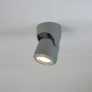it-Lighting Crescent 1xGU10 Outdoor Spot Grey D:90x90x130mm (80206034)