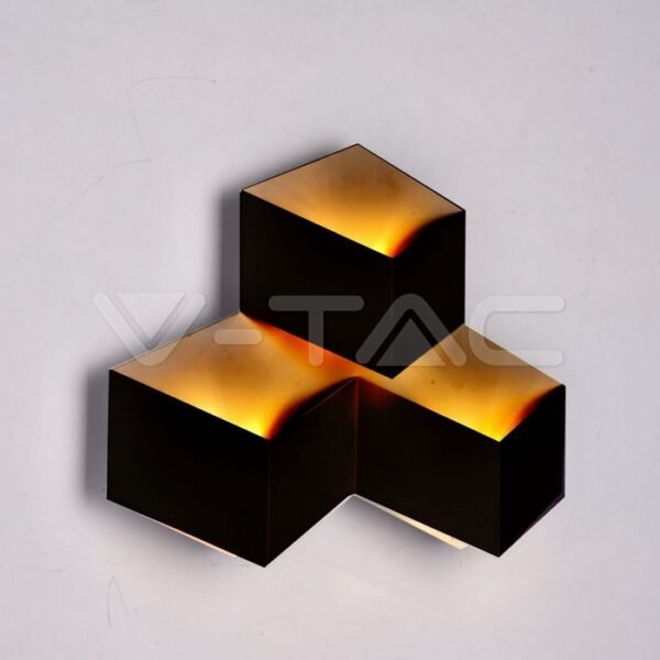 V-TAC 8224 Απλίκα 9W LED σε Μαύρο Σώμα 4000K Φυσικό Λευκό Φως IP20
