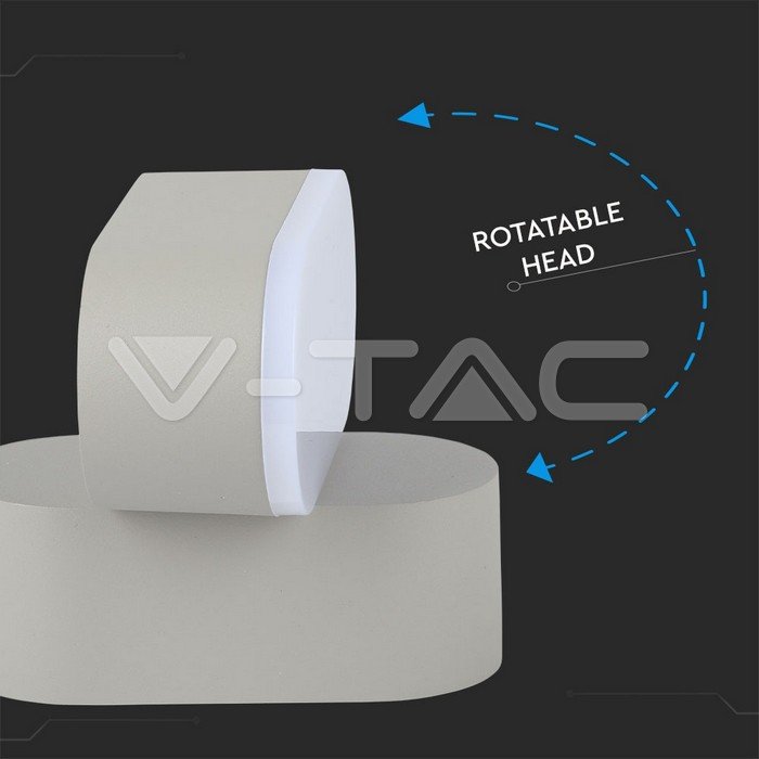 V-TAC 8290 Στεγανή Χελώνα Εξωτερικού Χώρου LED 6W 3000K Θερμό Λευκό Φως σε Γκρι Χρώμα - Image 6