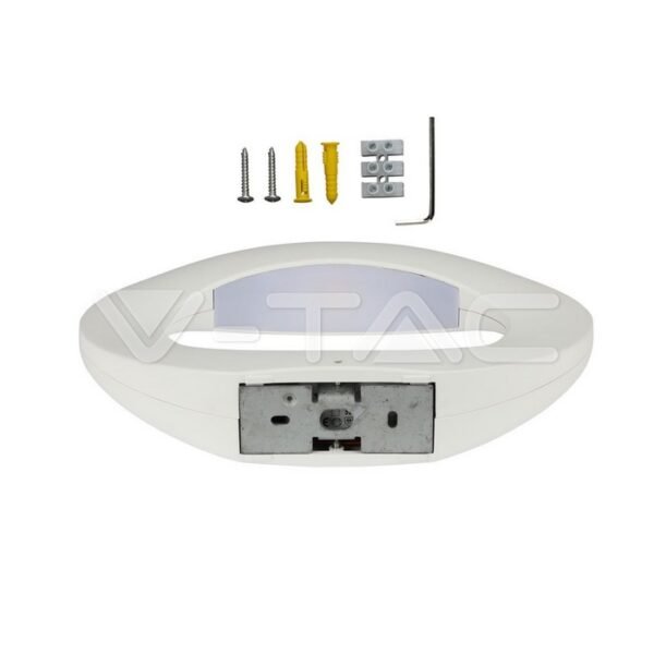 V-TAC 8308 Στεγανή Απλίκα Εξωτερικού Χώρου LED 10W 4000K Φυσικό Λευκό Φως με Λευκό Σώμα - Image 5