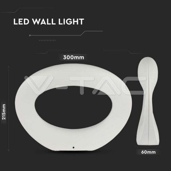 V-TAC 8308 Στεγανή Απλίκα Εξωτερικού Χώρου LED 10W 4000K Φυσικό Λευκό Φως με Λευκό Σώμα - Image 8