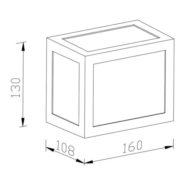 Φωτιστικό Απλίκα Τοίχου Γκρι IP65 12W V-Tac 8338 με Ουδέτερο Λευκό 4000Κ - Image 2