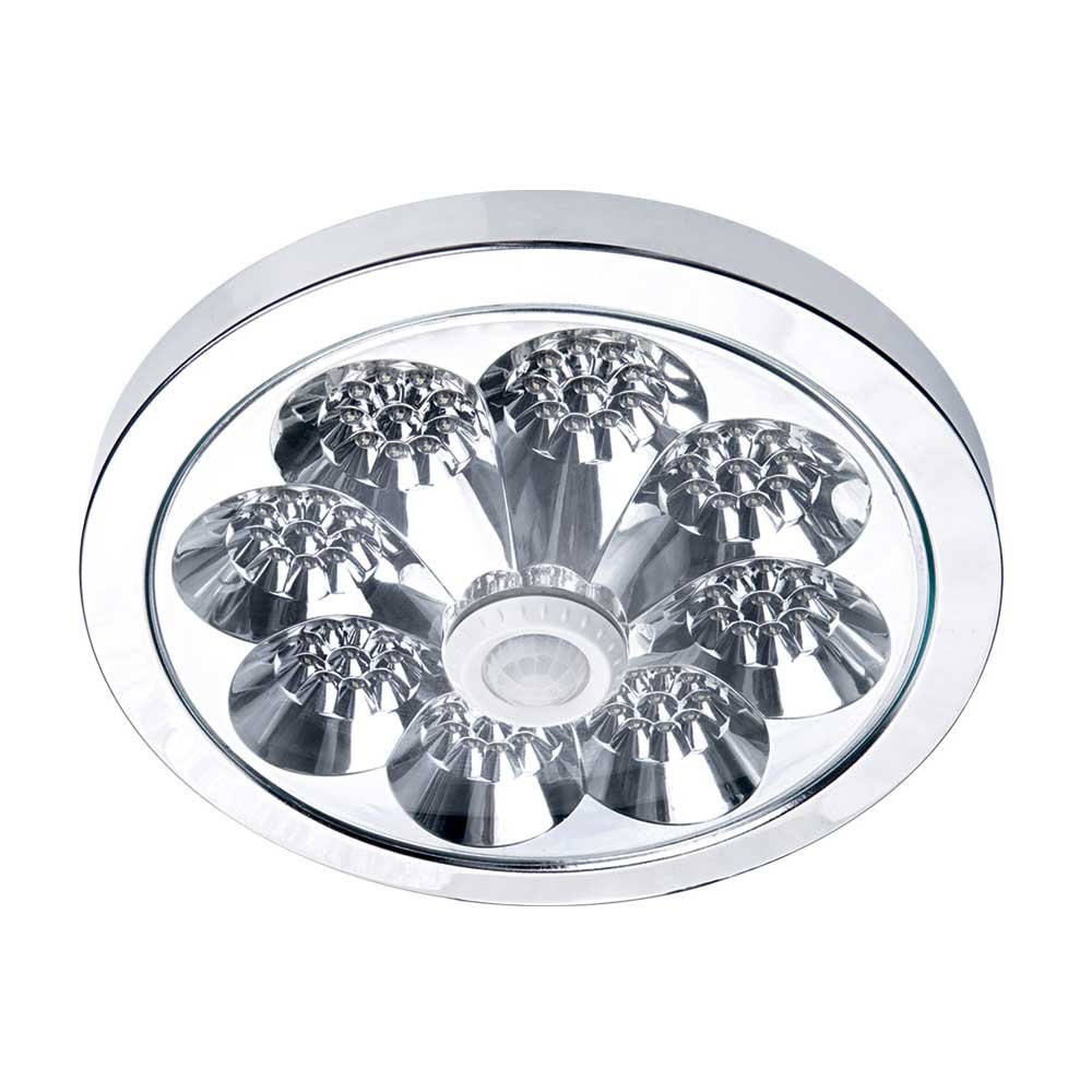 Πλαφονιέρα 360° LED 4,8W Στρογγυλή+Ανιχν.Κίνησης OKTAY 8240