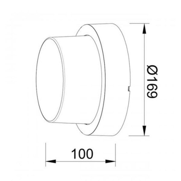 Απλίκα LED Στεγανή IP65 Πλαστική 12W 900 lms Μαύρη 4000K Ουδέτερο Λευκό V-Tac 8542 - Image 2