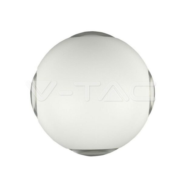 V-TAC 8552 Φωτιστικό Τοίχου Απλίκα Σφαίρα με Φως 4 Ακτίνες Σώμα Λευκό 4W IP65 4000K Φυσικό Λευκό Φως - Image 2