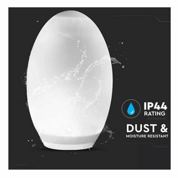 LED 0.2W Ηλιακό Φωτιστικό Δαπέδου IP44 RGB+WW Επαναφορτιζόμενο Σχήμα Αυγού σε Λευκό Χρώμα 8557 V-Tac - Image 3