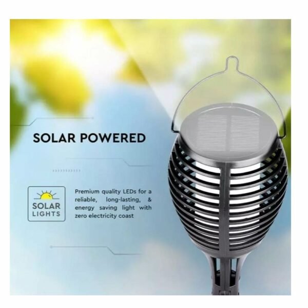 LED 0.4W Ηλιακό Φωτιστικό Κρεμαστό, Τοίχου ή Καρφωτό IP44 με Αισθητήρα Φωτός και Θερμό Λευκό Φως σε Μαύρο Χρώμα V-Tac 8558 - Image 2