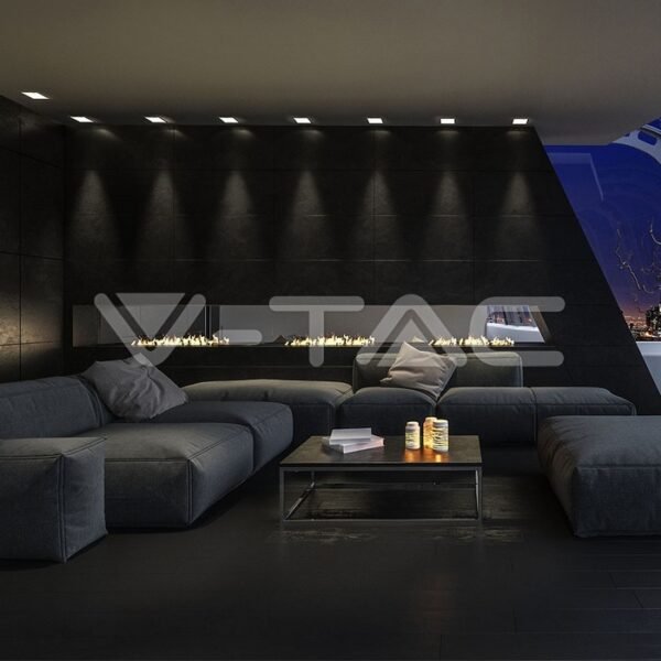 V-TAC 8581 Βάση Σποτ Χωνευτό Κινητό Τετράγωνο Χρυσό - Image 3